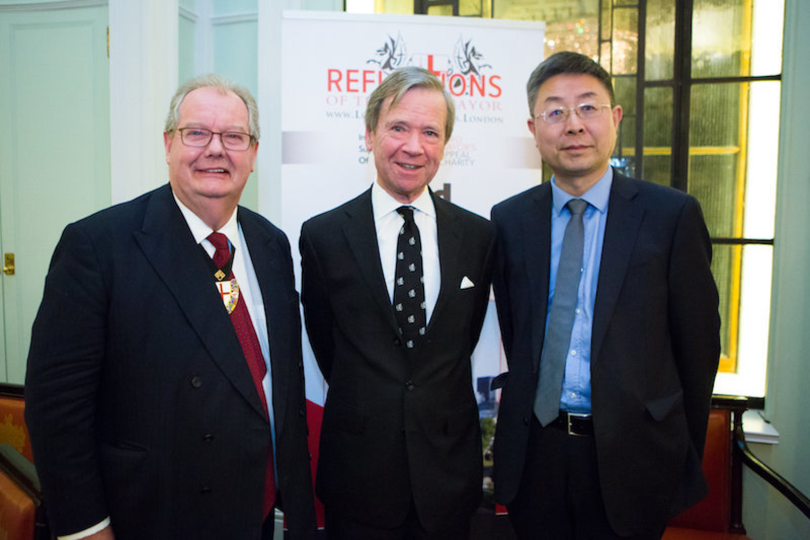 With Lord Mountevans and Minister Ma Hui of the People's Republic of China