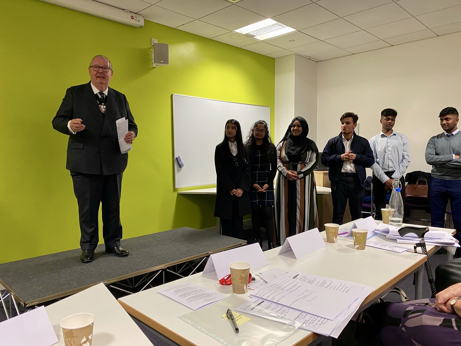 Judging the Sheriff's Challenge at Coventry Business School 